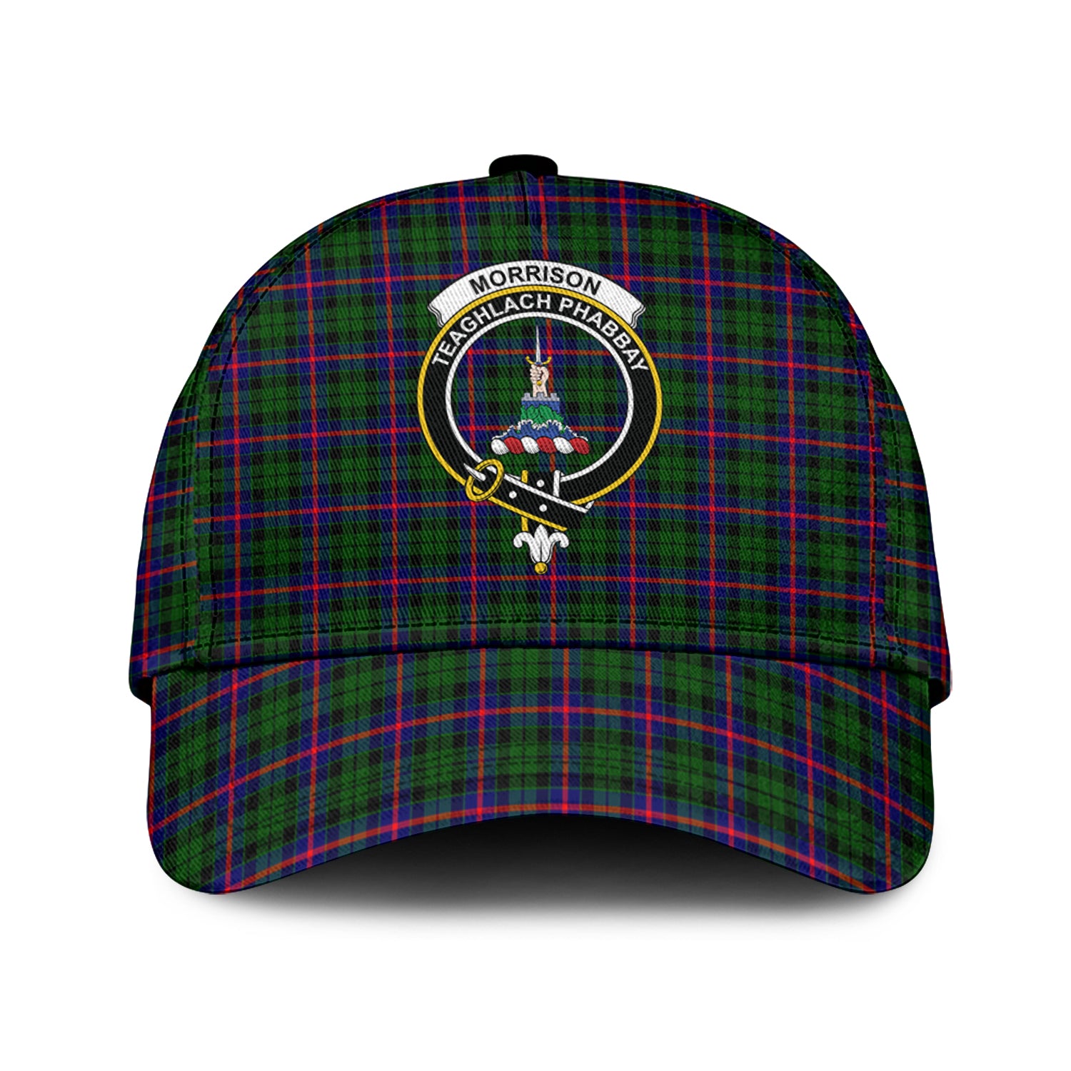 Morrison Modern Tartan Classic Cap with Family Crest Classic Cap Universal Fit - Tartan Vibes Clothing