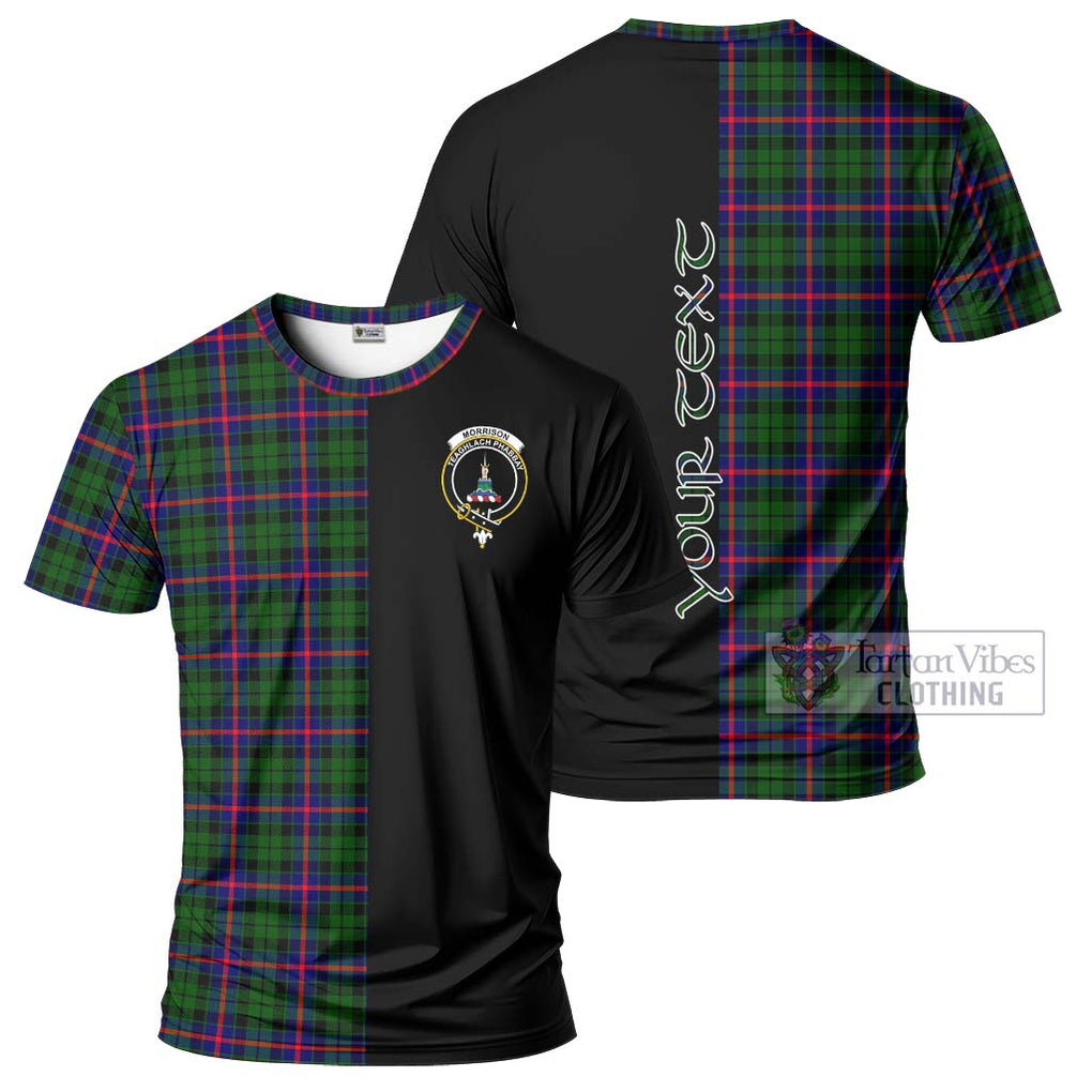 Morrison Modern Tartan T-Shirt with Family Crest and Half Of Me Style Kid's Shirt - Tartanvibesclothing Shop