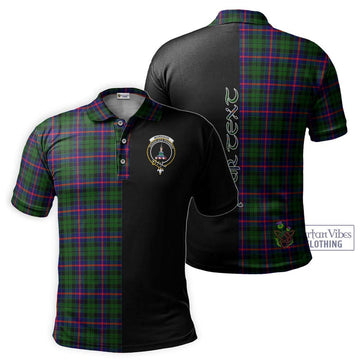 Morrison Modern Tartan Polo Shirt with Family Crest and Half Of Me Style