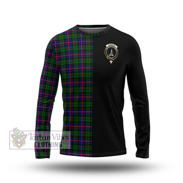 Morrison Modern Tartan Long Sleeve T-Shirt with Family Crest and Half Of Me Style