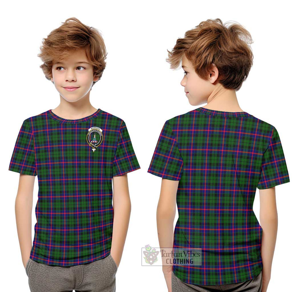 Morrison Modern Tartan Kid T-Shirt with Family Crest Youth XL Size14 - Tartanvibesclothing Shop