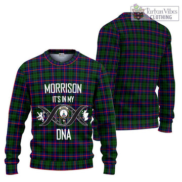 Morrison Modern Tartan Ugly Sweater with Family Crest DNA In Me Style