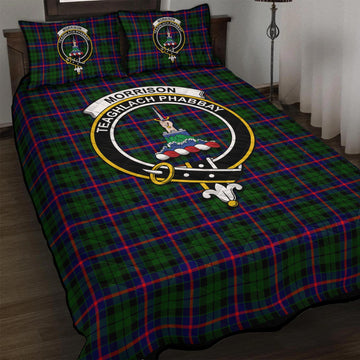 Morrison Modern Tartan Quilt Bed Set with Family Crest