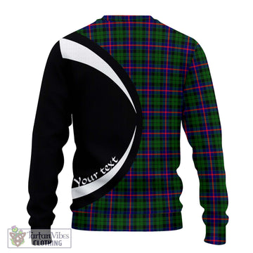 Morrison Modern Tartan Ugly Sweater with Family Crest Circle Style