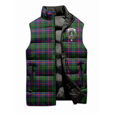 Morrison Modern Tartan Sleeveless Puffer Jacket with Family Crest