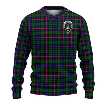 Morrison Modern Tartan Ugly Sweater with Family Crest