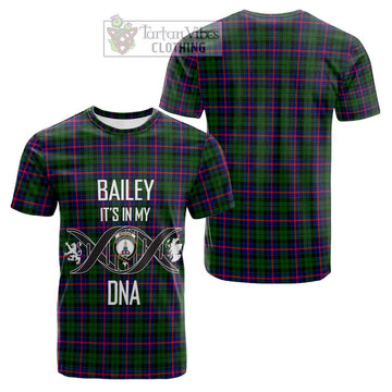 Morrison Modern Tartan Cotton T-shirt with Family Crest DNA In Me Style