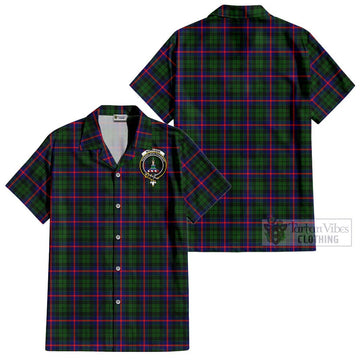 Morrison Modern Tartan Cotton Hawaiian Shirt with Family Crest