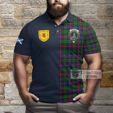 Morrison Modern Tartan Polo Shirt Alba with Scottish Lion Royal Arm Half Style