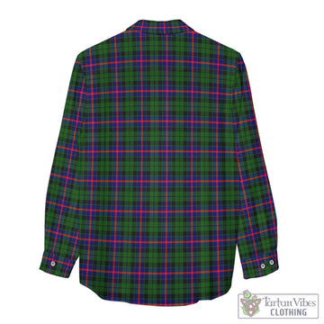 Morrison Modern Tartan Womens Casual Shirt with Family Crest