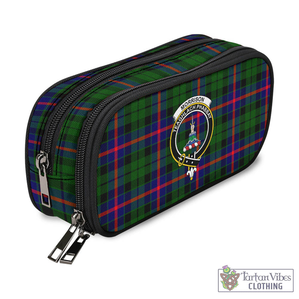 Tartan Vibes Clothing Morrison Modern Tartan Pen and Pencil Case with Family Crest