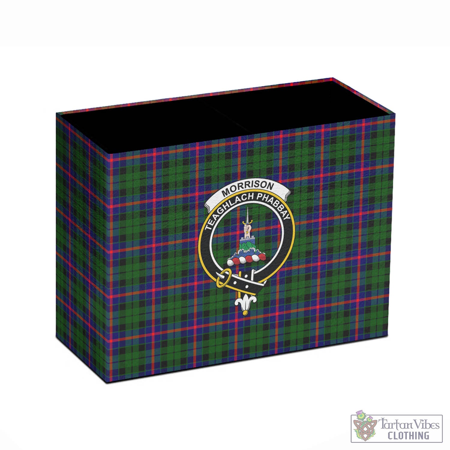 Tartan Vibes Clothing Morrison Modern Tartan Pen Holder with Family Crest