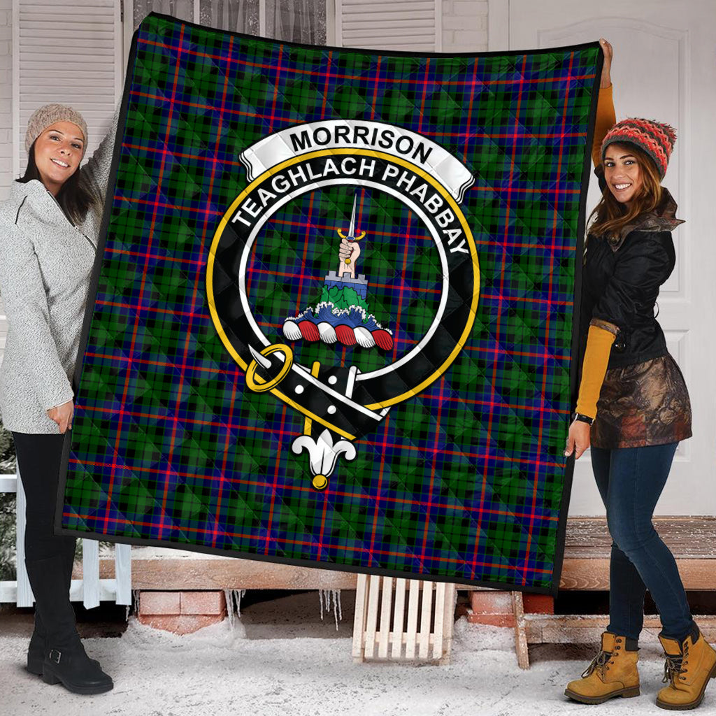 morrison-modern-tartan-quilt-with-family-crest