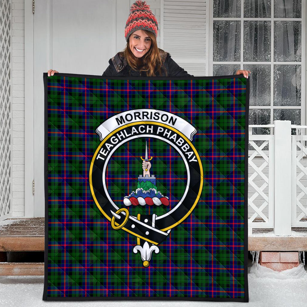 morrison-modern-tartan-quilt-with-family-crest