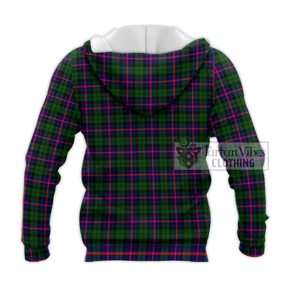 Morrison Modern Tartan Knitted Hoodie with Family Crest DNA In Me Style - Tartanvibesclothing Shop