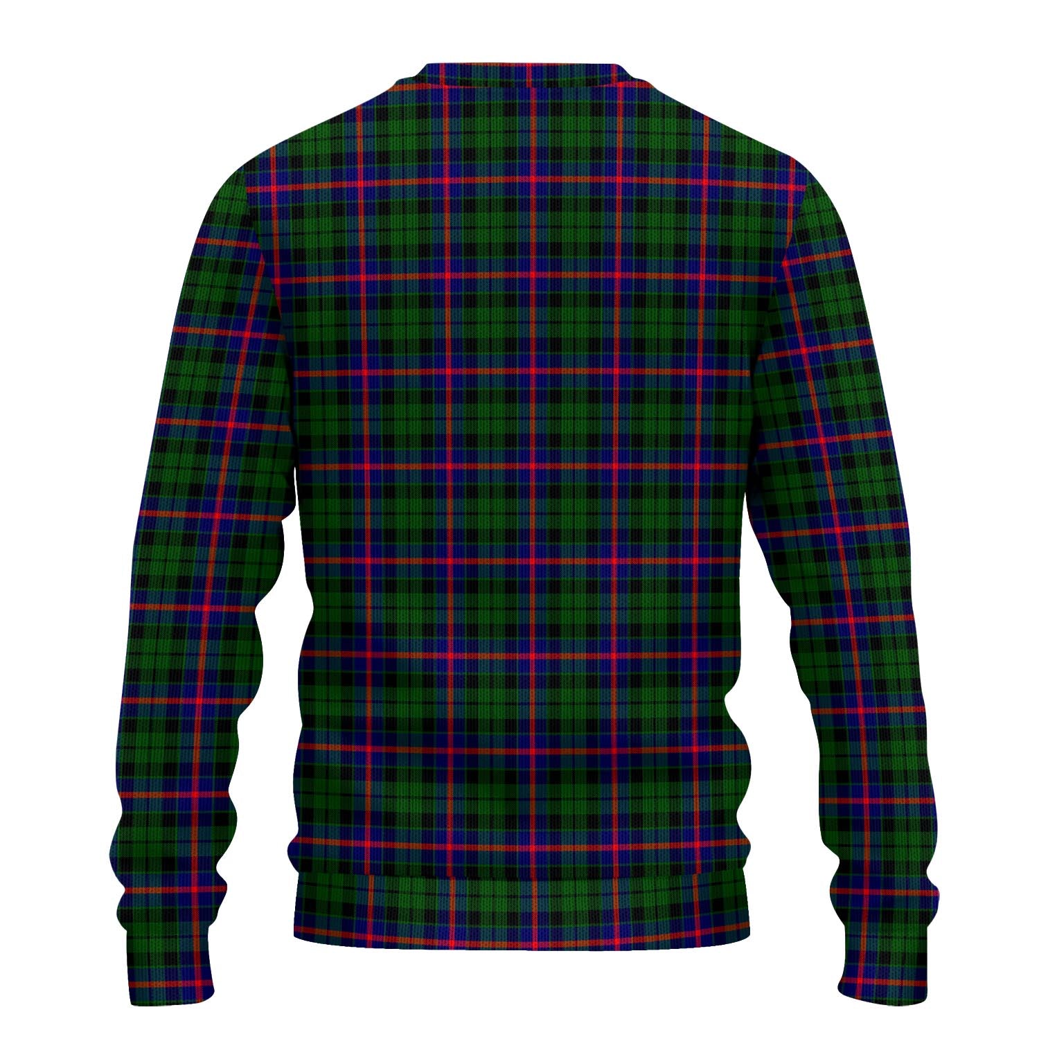 Morrison Modern Tartan Knitted Sweater with Family Crest - Tartanvibesclothing