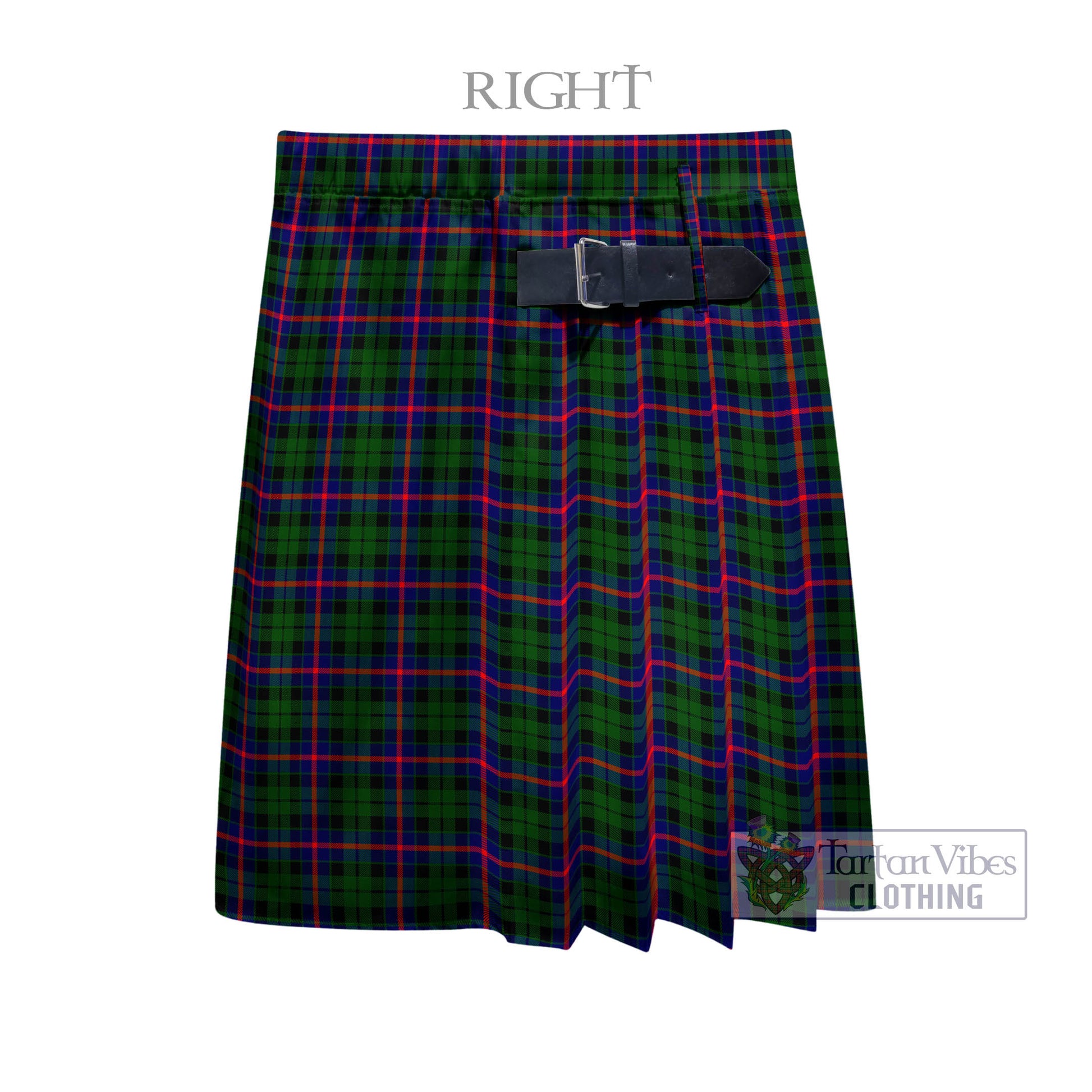 Tartan Vibes Clothing Morrison Modern Tartan Men's Pleated Skirt - Fashion Casual Retro Scottish Style