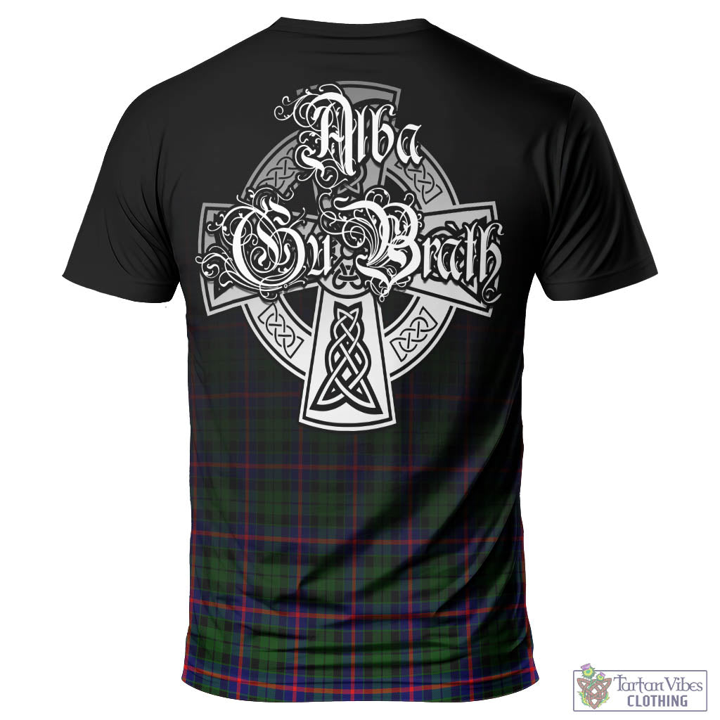 Tartan Vibes Clothing Morrison Modern Tartan T-Shirt Featuring Alba Gu Brath Family Crest Celtic Inspired