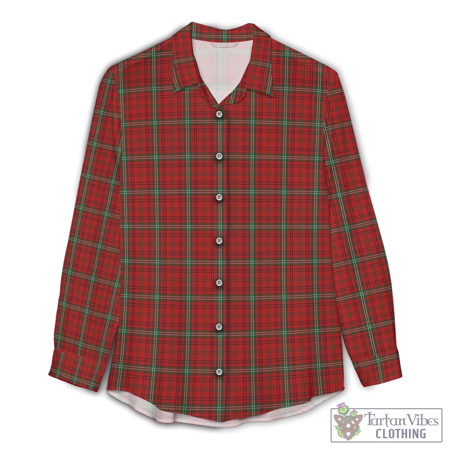 Morrison Red Tartan Womens Casual Shirt