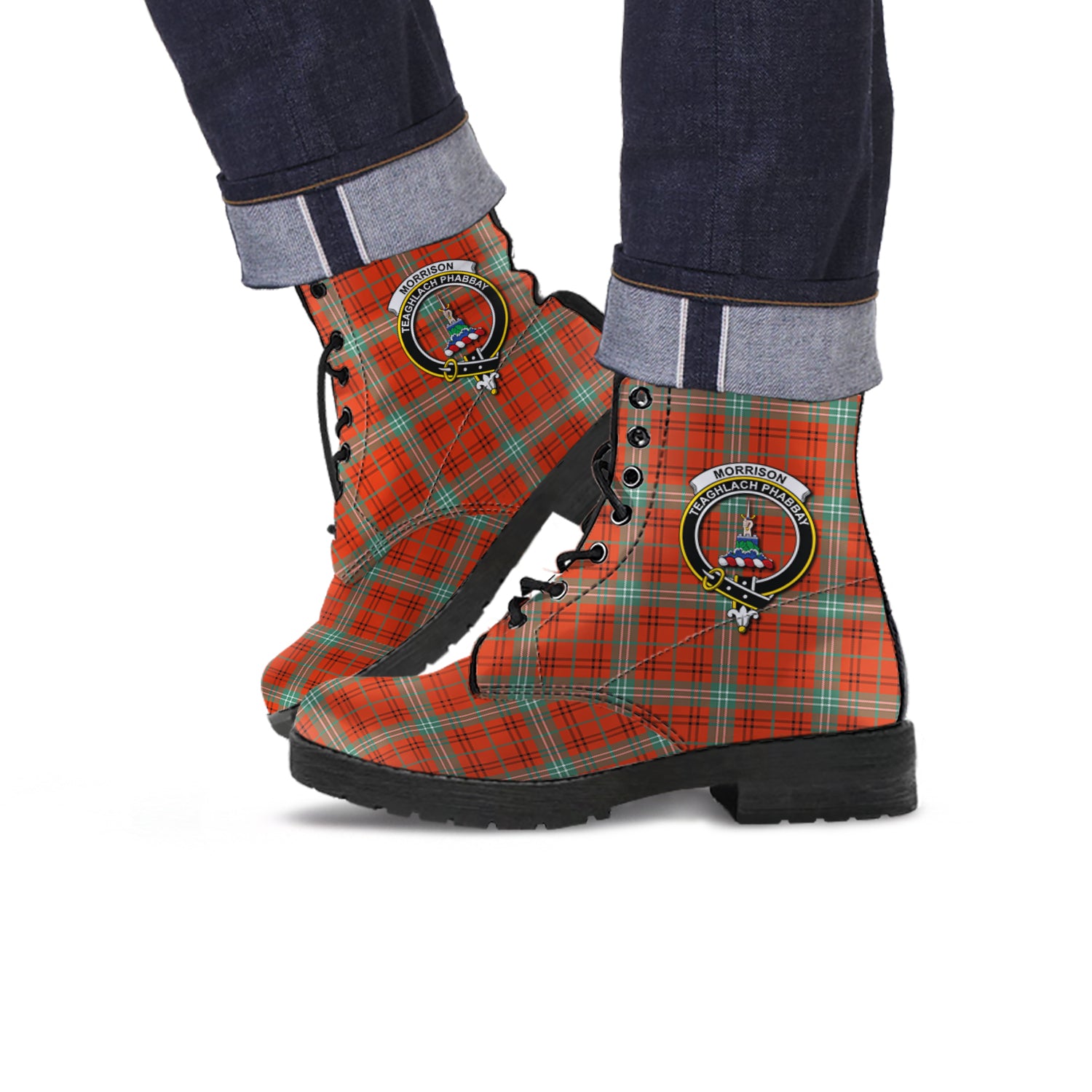 morrison-red-ancient-tartan-leather-boots-with-family-crest