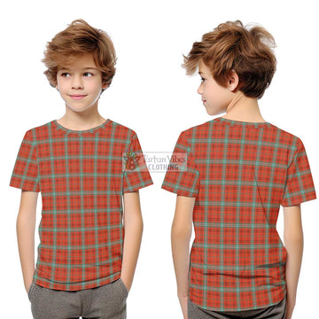 Morrison Red Ancient Tartan Kid T-Shirt