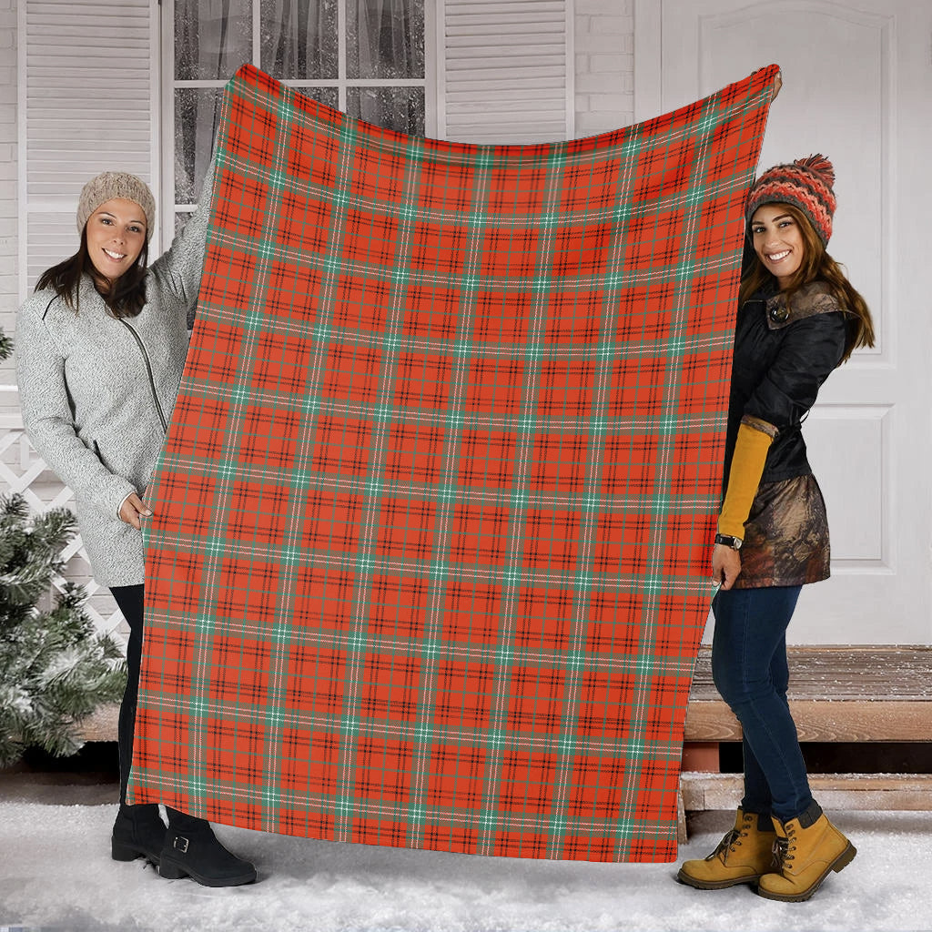 Morrison Red Ancient Tartan Blanket - Tartan Vibes Clothing