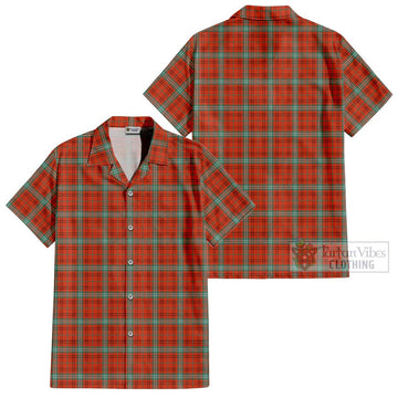 Morrison Red Ancient Tartan Cotton Hawaiian Shirt