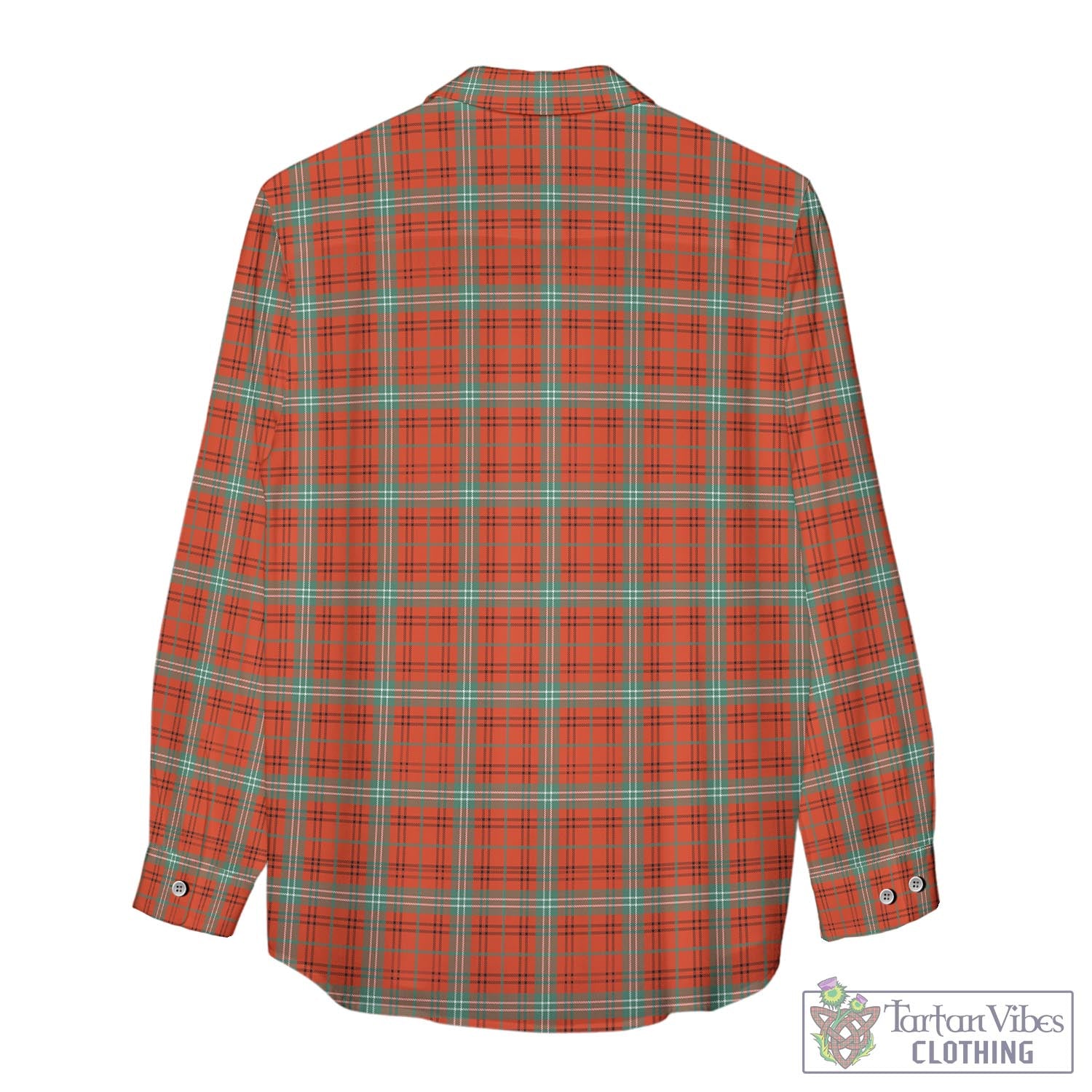 Tartan Vibes Clothing Morrison Red Ancient Tartan Womens Casual Shirt with Family Crest