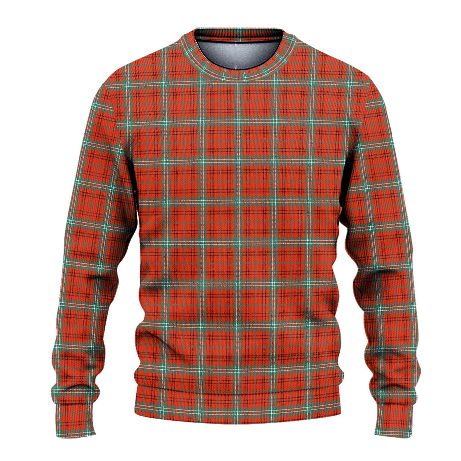 Morrison Red Ancient Tartan Knitted Sweater - Tartanvibesclothing