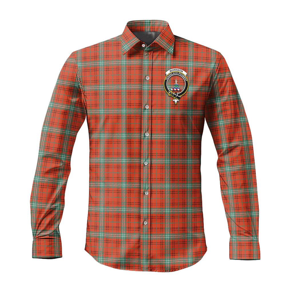 morrison-red-ancient-tartan-long-sleeve-button-up-shirt-with-family-crest