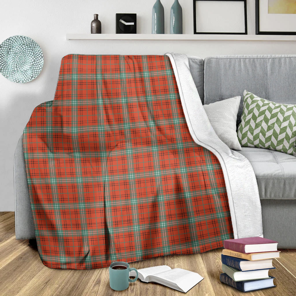 Morrison Red Ancient Tartan Blanket - Tartan Vibes Clothing