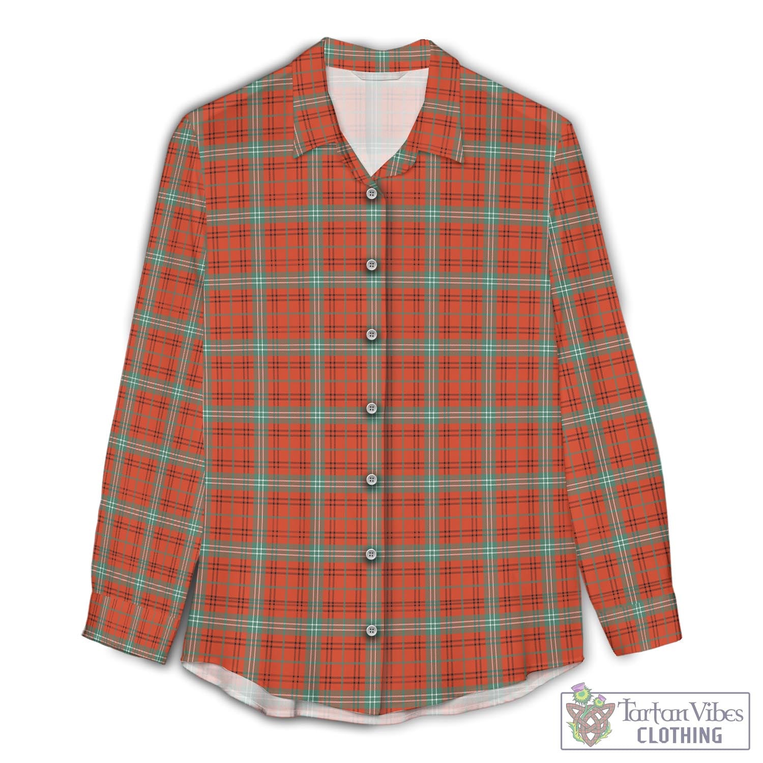 Morrison Red Ancient Tartan Womens Casual Shirt