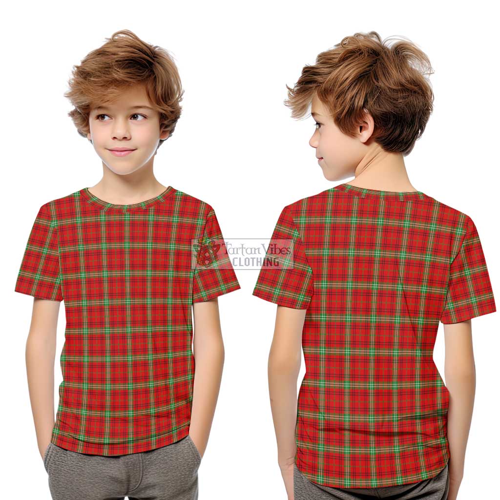 Tartan Vibes Clothing Morrison Red Modern Tartan Kid T-Shirt