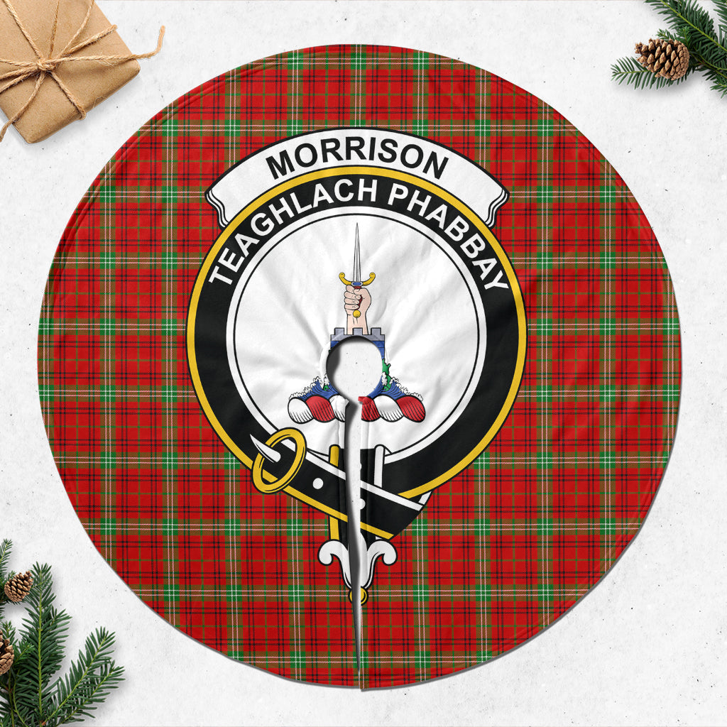 morrison-red-modern-tartan-christmas-tree-skirt-with-family-crest