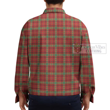 Morrison Red Modern Tartan Unisex Lapel Cotton Jacket