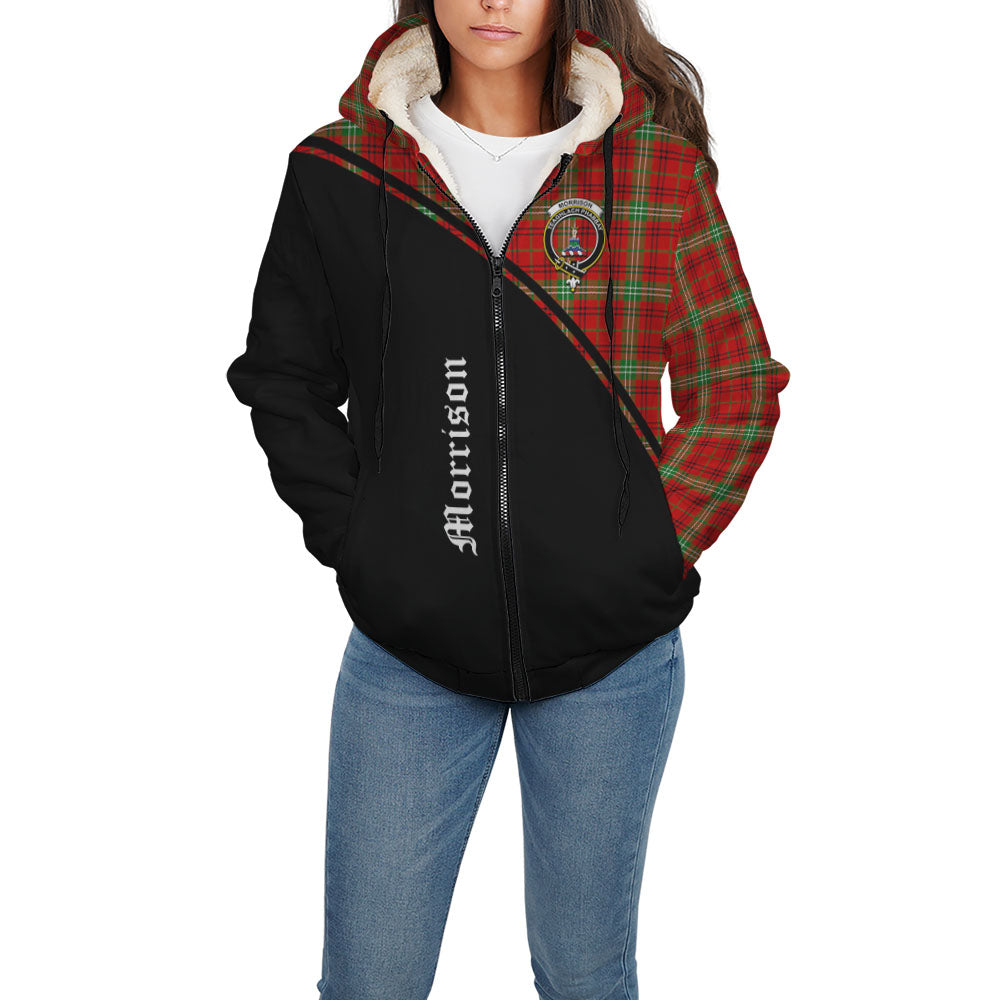 morrison-red-modern-tartan-sherpa-hoodie-with-family-crest-curve-style