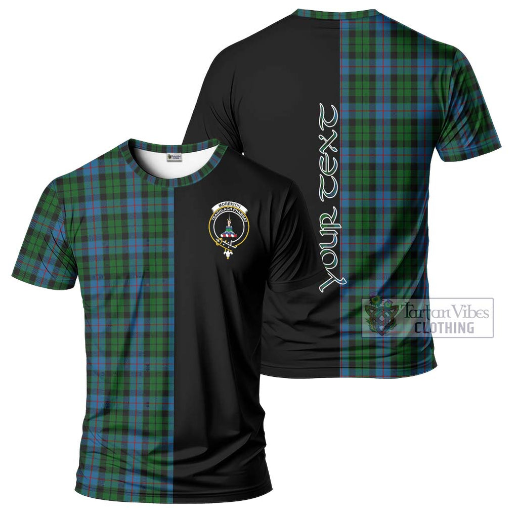 Morrison Society Tartan T-Shirt with Family Crest and Half Of Me Style Kid's Shirt - Tartanvibesclothing Shop