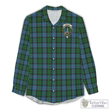 Morrison Society Tartan Women's Casual Shirt with Family Crest