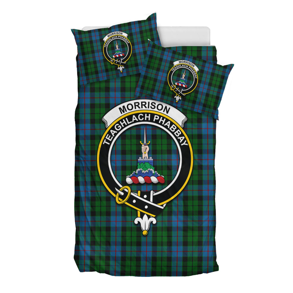 morrison-society-tartan-bedding-set-with-family-crest