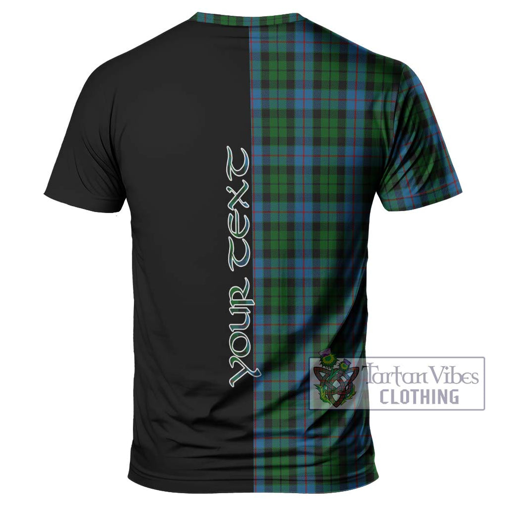 Morrison Society Tartan T-Shirt with Family Crest and Half Of Me Style - Tartanvibesclothing Shop