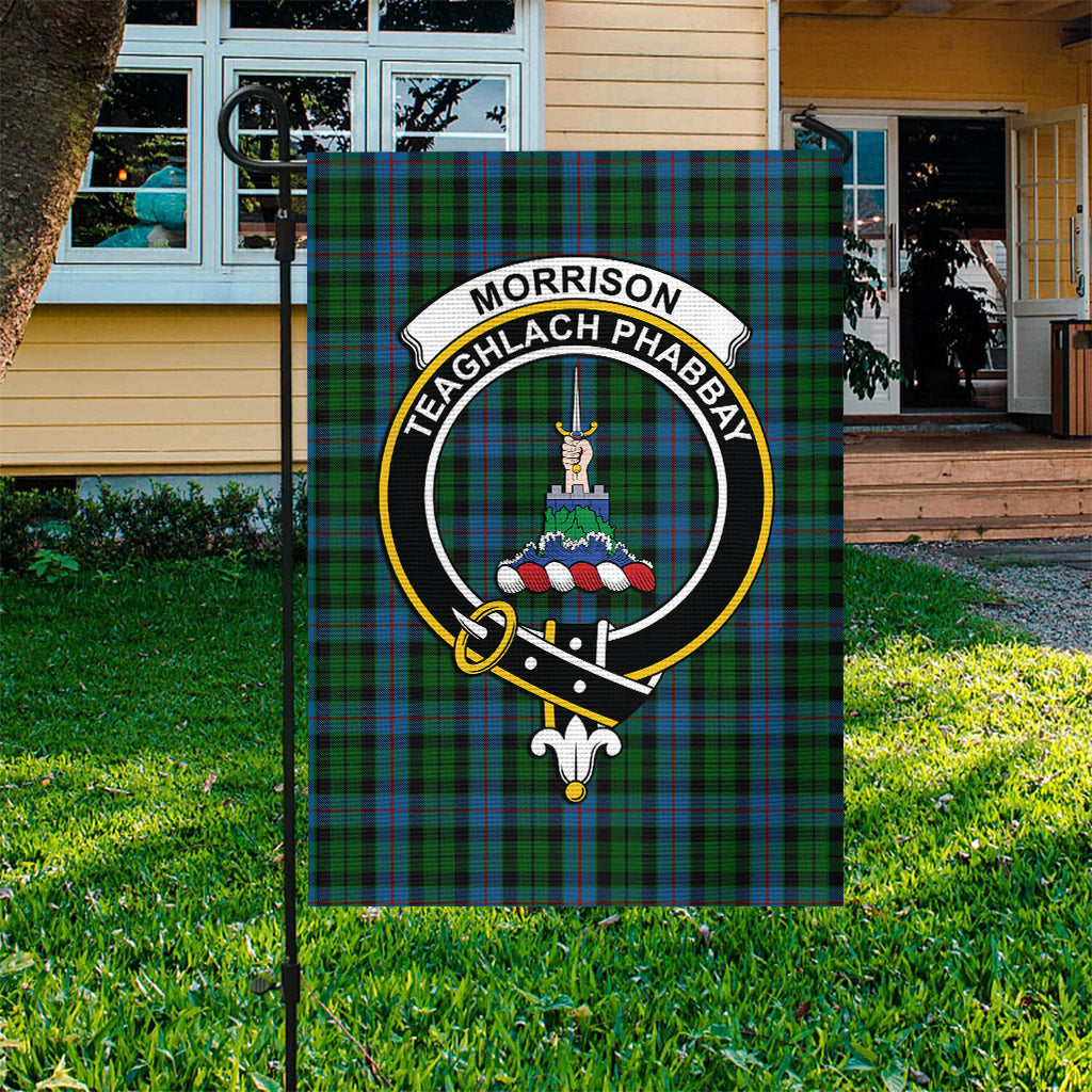 Morrison Society Tartan Flag with Family Crest - Tartan Vibes Clothing