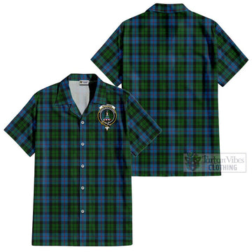 Morrison Society Tartan Cotton Hawaiian Shirt with Family Crest