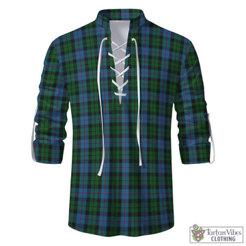 Morrison Society Tartan Men's Scottish Traditional Jacobite Ghillie Kilt Shirt