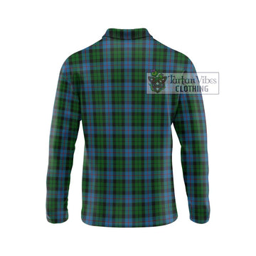 Morrison Society Tartan Long Sleeve Polo Shirt with Family Crest DNA In Me Style