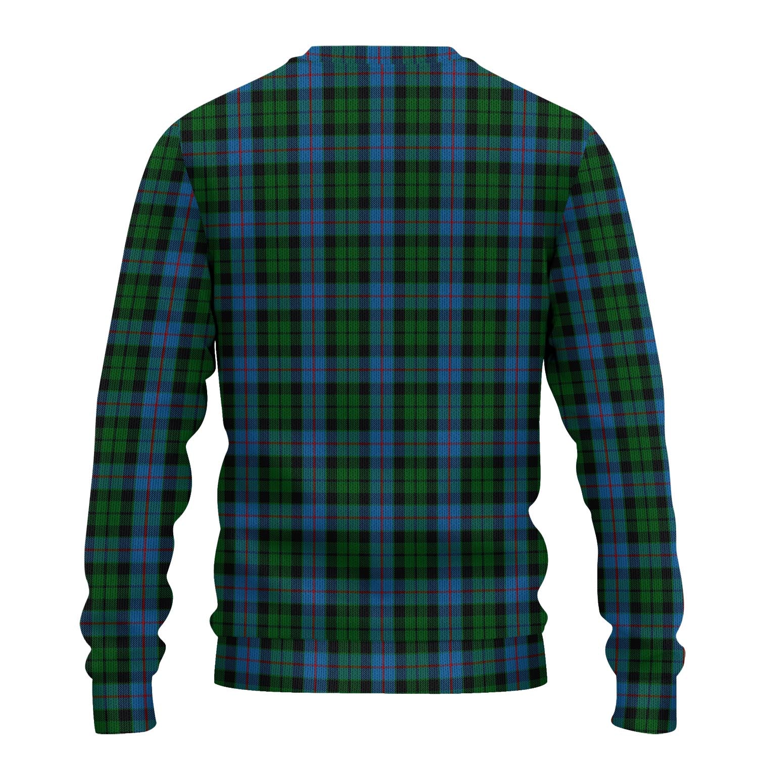 Morrison Society Tartan Knitted Sweater with Family Crest - Tartanvibesclothing