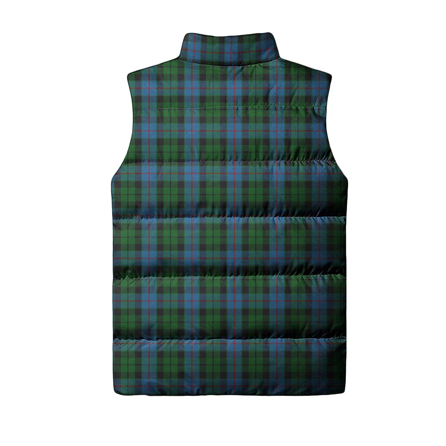 Morrison Society Tartan Sleeveless Puffer Jacket with Family Crest - Tartanvibesclothing