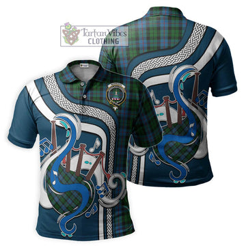 Morrison Society Tartan Polo Shirt with Epic Bagpipe Style