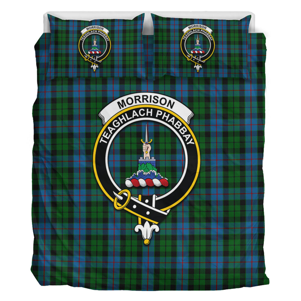 morrison-society-tartan-bedding-set-with-family-crest