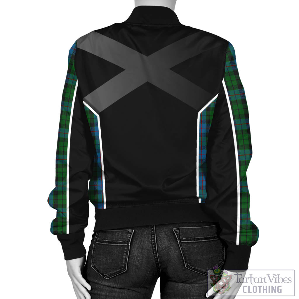 Tartan Vibes Clothing Morrison Society Tartan Bomber Jacket with Family Crest and Scottish Thistle Vibes Sport Style