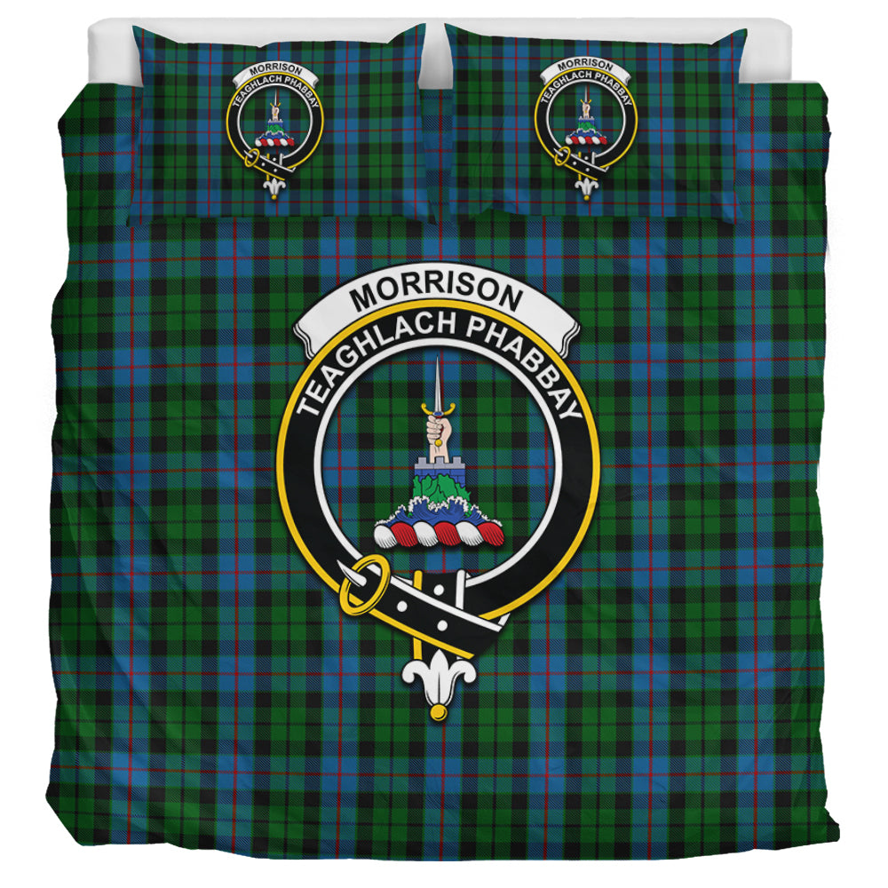 morrison-society-tartan-bedding-set-with-family-crest